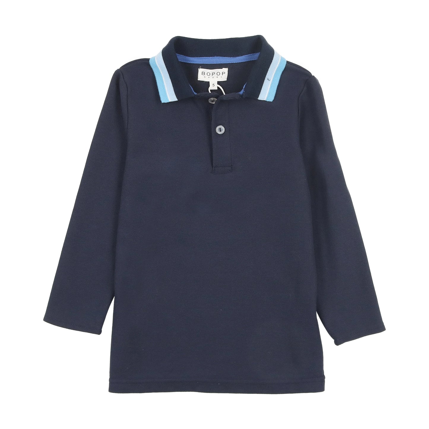 Navy Blue Stripes Polo