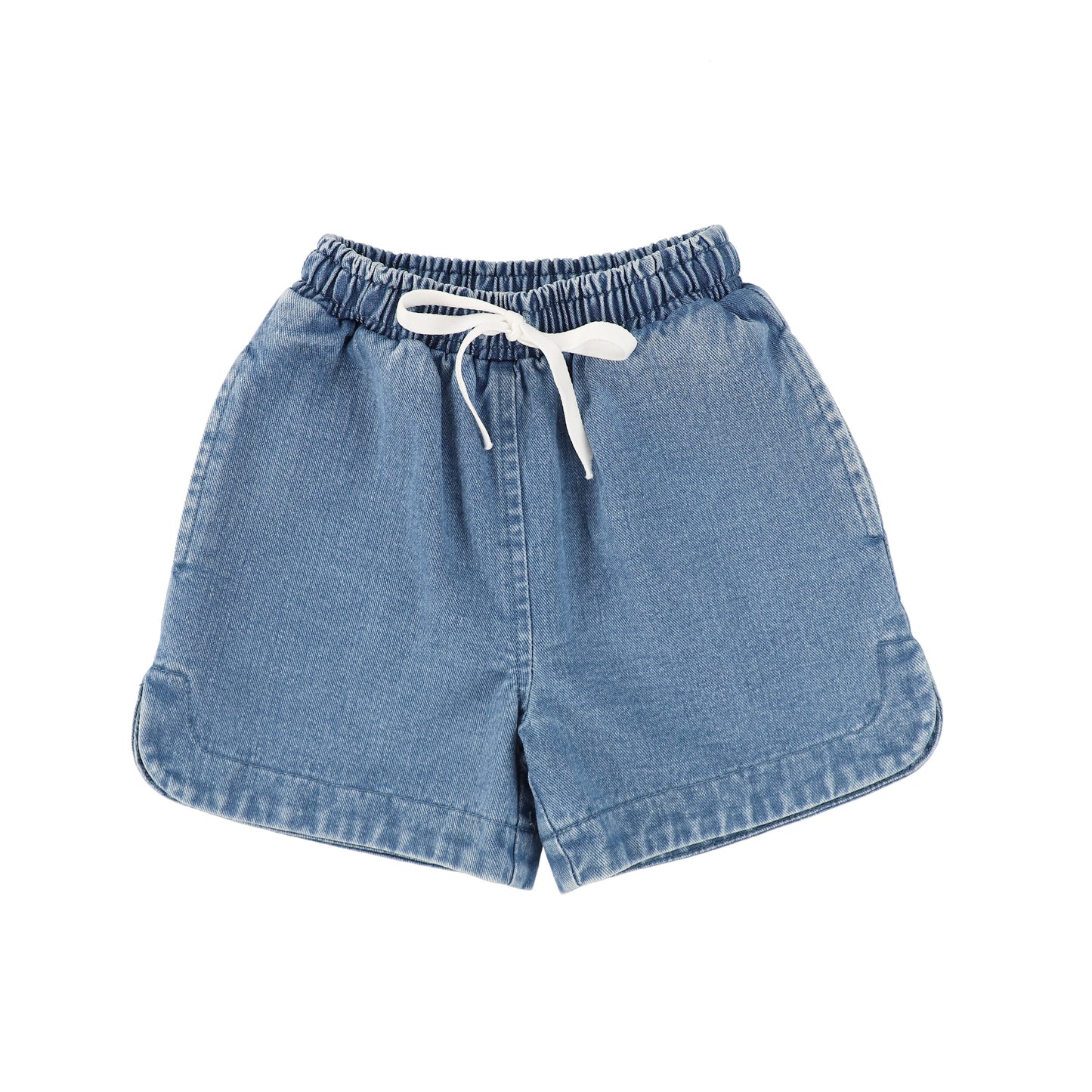 String Tie Denim Shorts