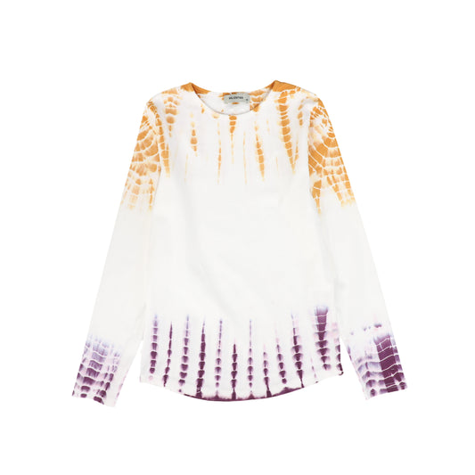 Purple Crinkle Tie Dye Tee and Skirt