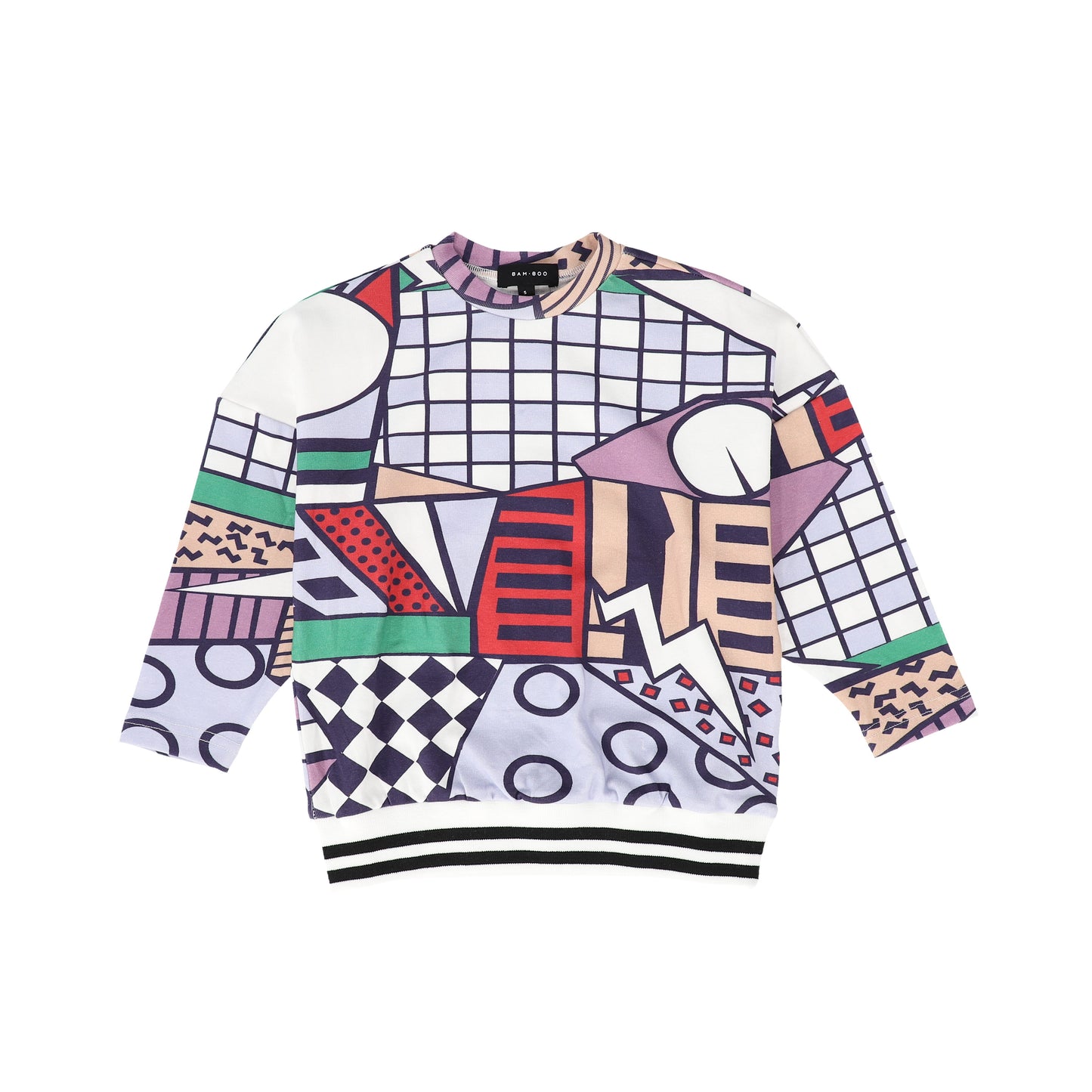 Multi Coloured Printed 3/4 Sleeve Top