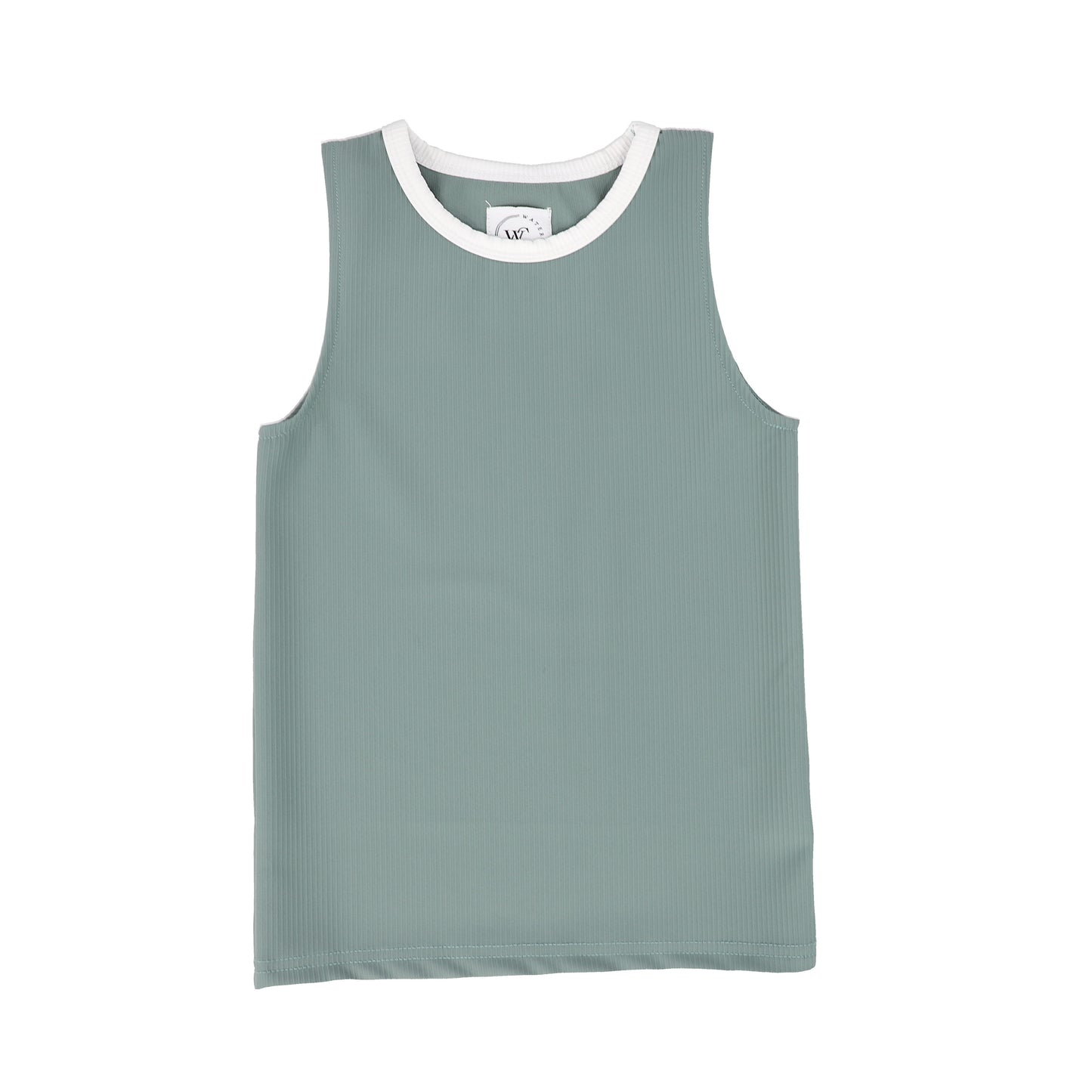 Ribbed Tank- Sage