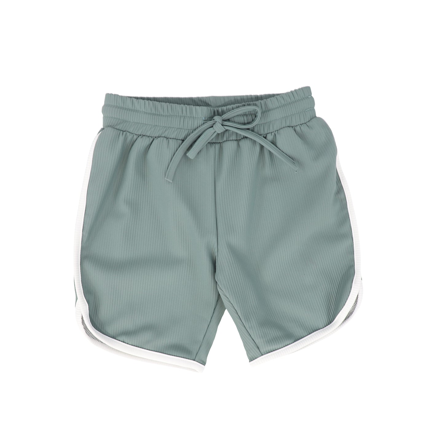 Ribbed Swim Short- Sage