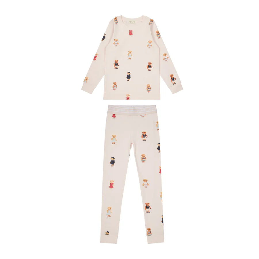 Teddy Crewneck Set - Light Pink