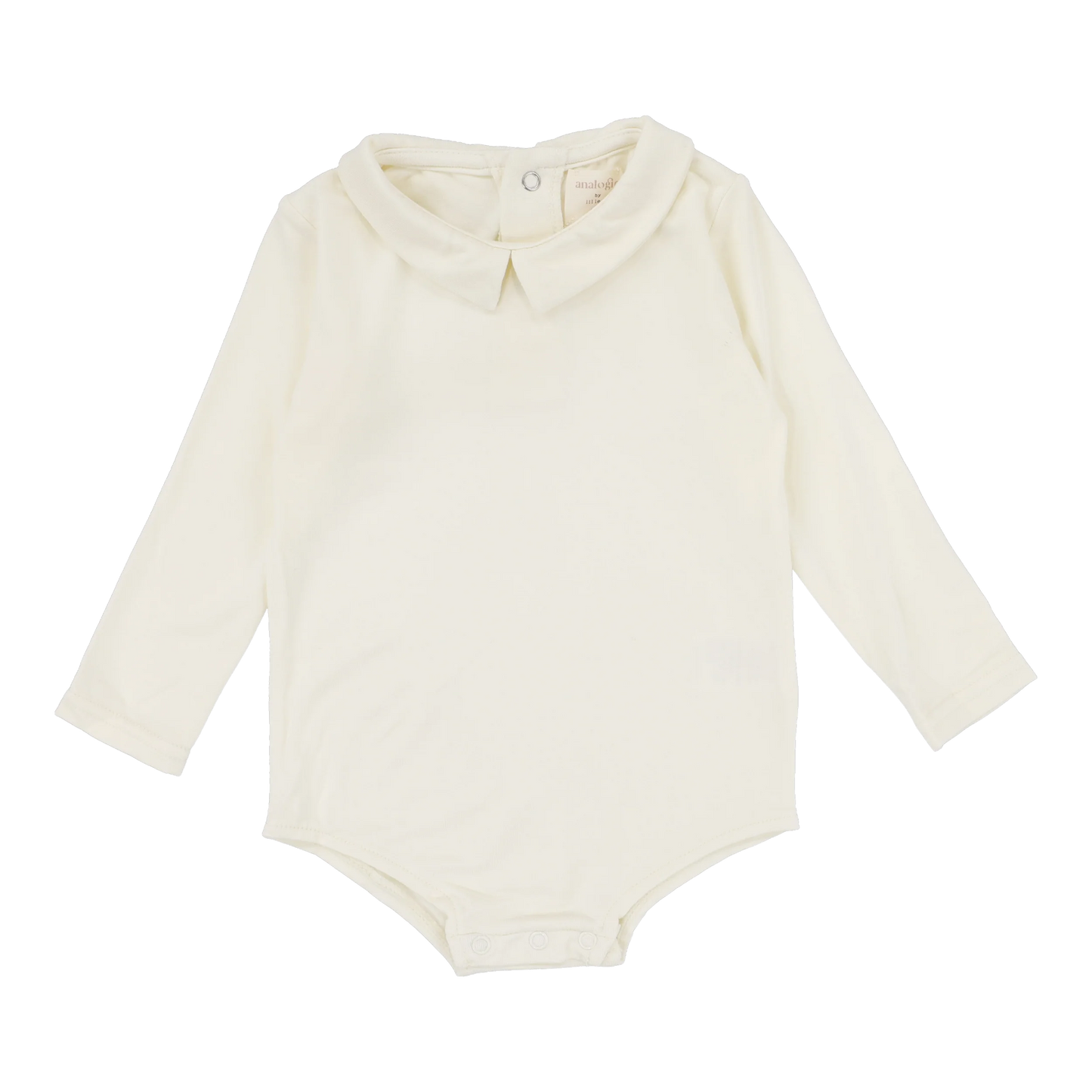 Collar Onesie Long Sleeve- Cream