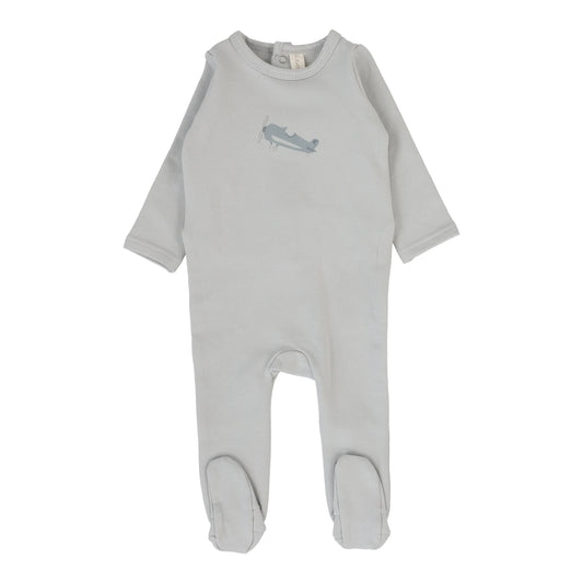 Graphic Footie - Pale Blue