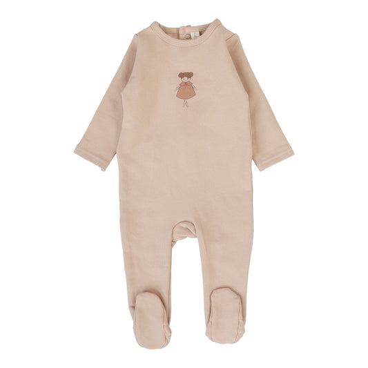 Graphic Footie - Dusty Pink