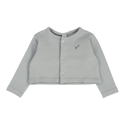 Embroidered Bud Cardigan Light Blue