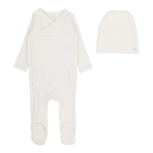 Take Me Home X Print Footie Set Cream/Oat
