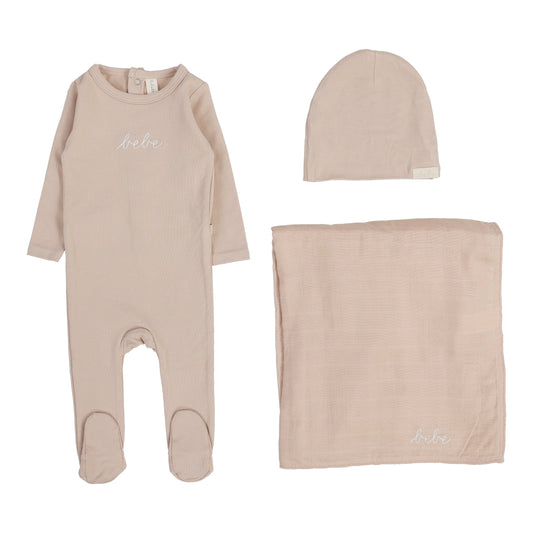 Take Me Home Bebe Layette Set Dusty Pink
