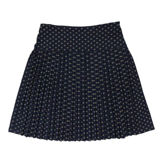 DROP WAISTED PLEATED SKIRT MEDALLION