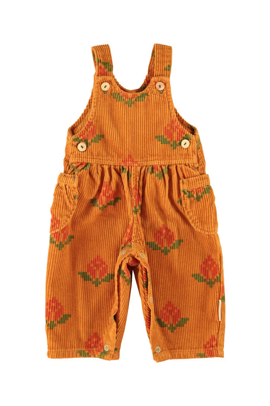 Baby Dungarees Camel with Big Flowers