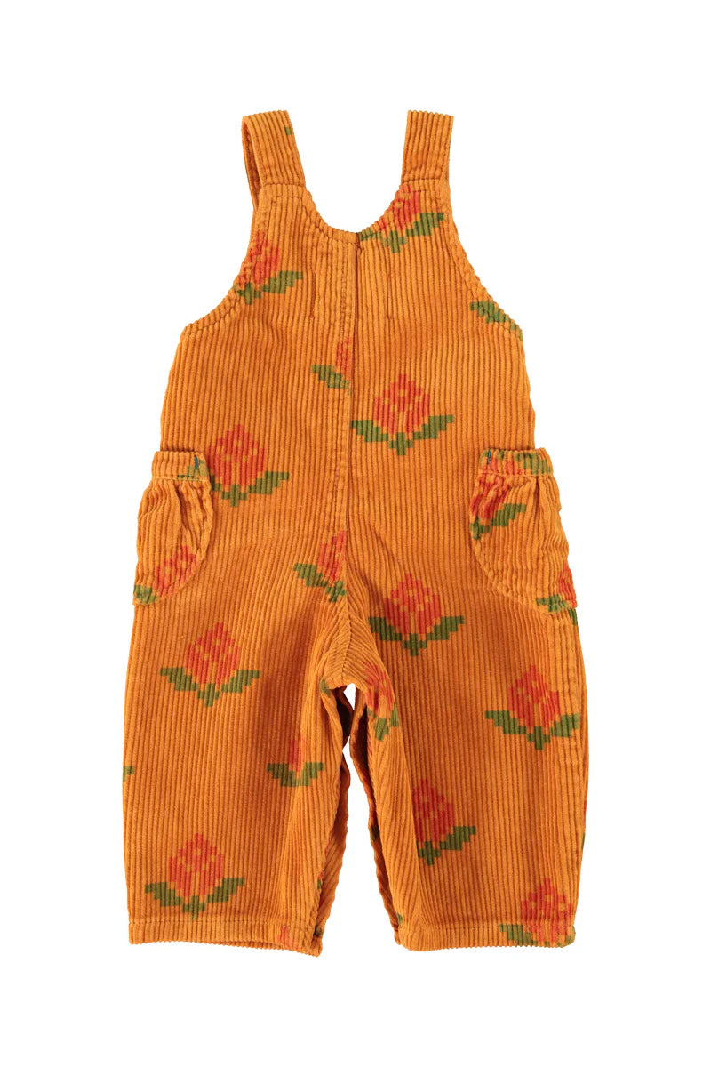 Baby Dungarees Camel with Big Flowers
