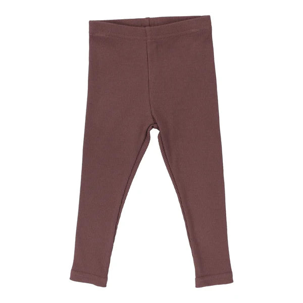 Ribbed Leggings - Dusty Plum