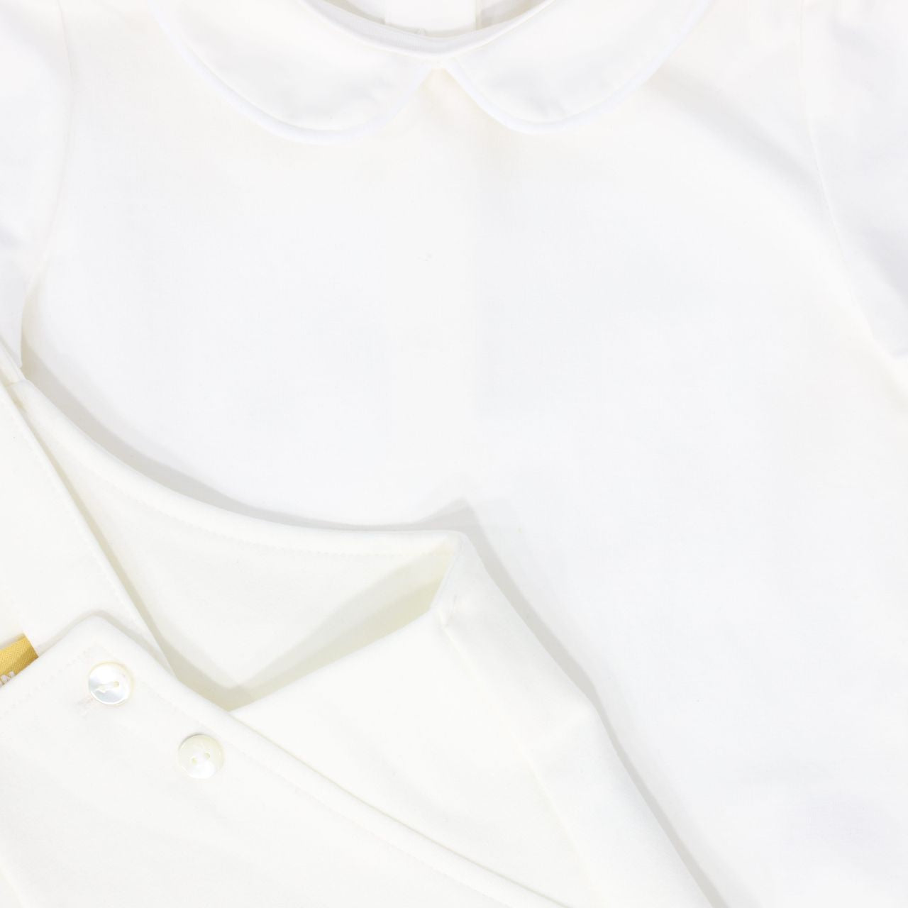 Ivory Button Overall Set