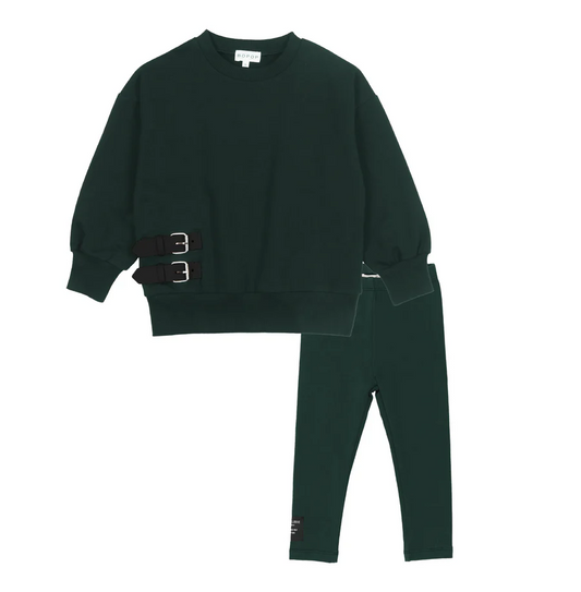 BUCKLE COLLECTION BABY SET- HUNTER GREEN