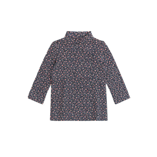 Printed Mockneck - Grey Floral