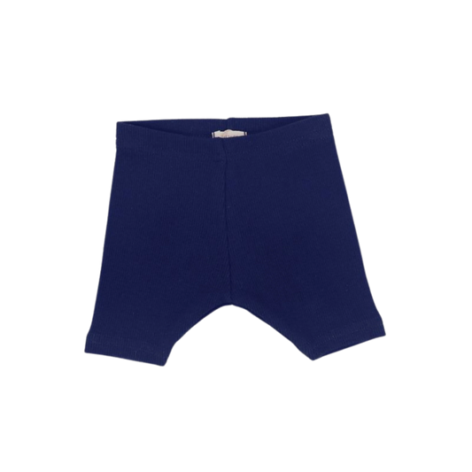 Ribbed Shorts- Navy