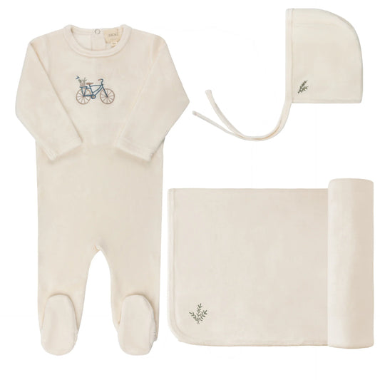 Velour Bicycle Collection - Ivory/Boy - Take Me Home Set