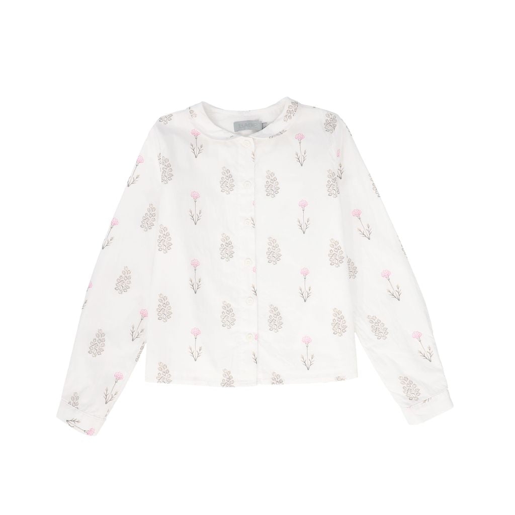 Floral Collar Blouse