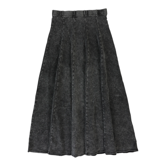 Panel Maxi Skirt Black Wash