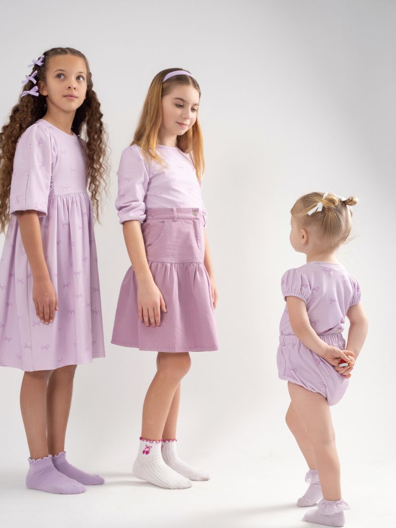 Lavender Denim Skirt