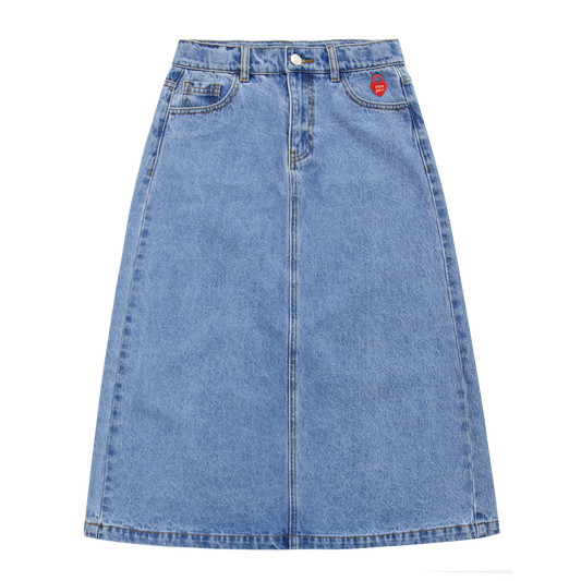 BLUE Denim Long Skirt