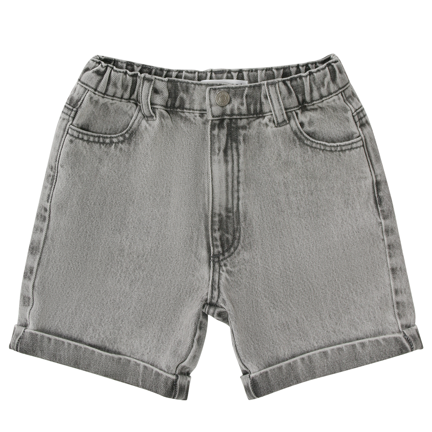 Grey Denim Shorts
