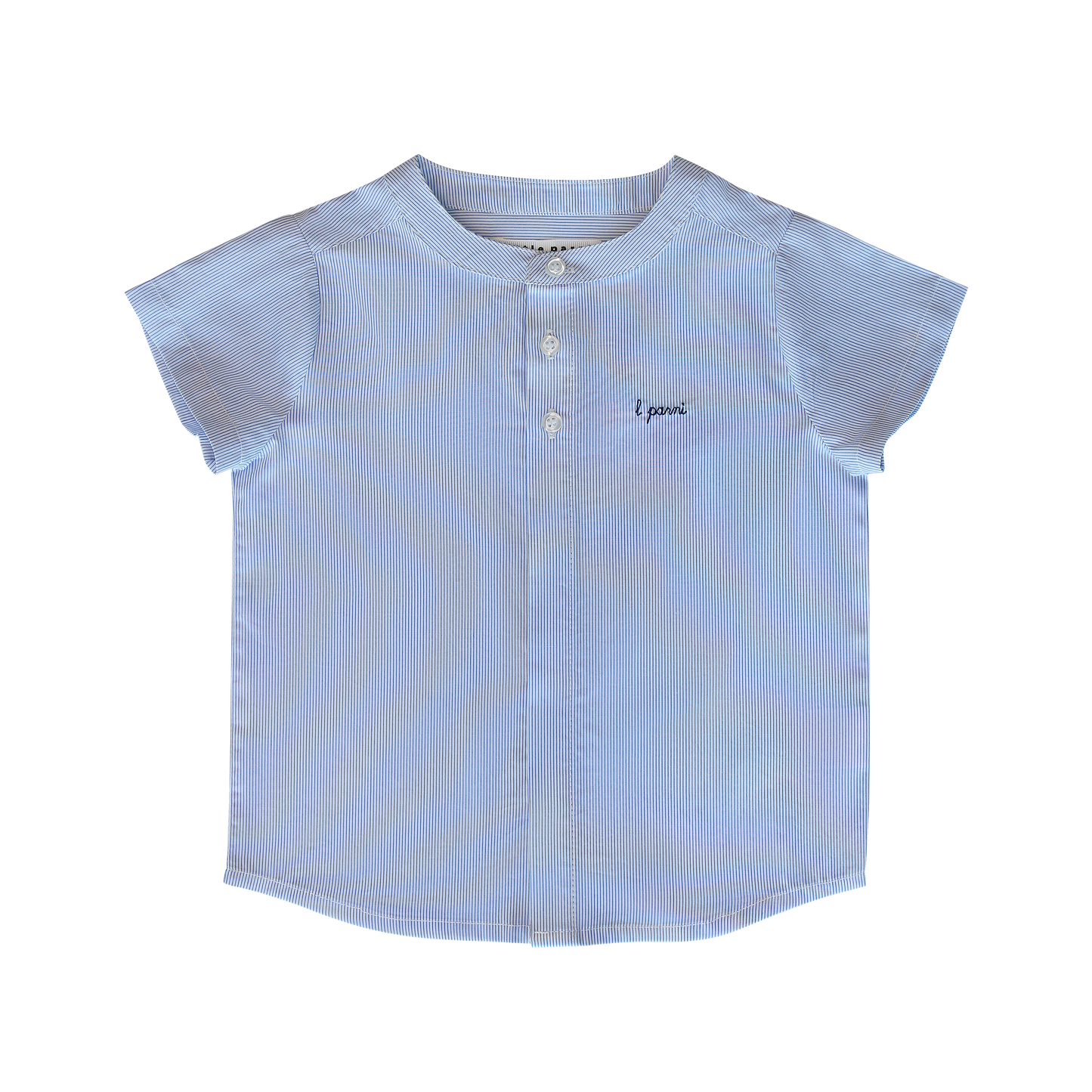 Navy Blue Boys Striped Shirt