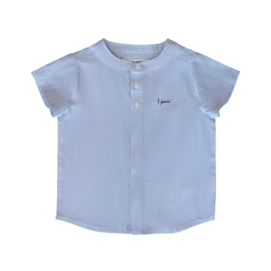 Navy Blue Boys Striped Shirt