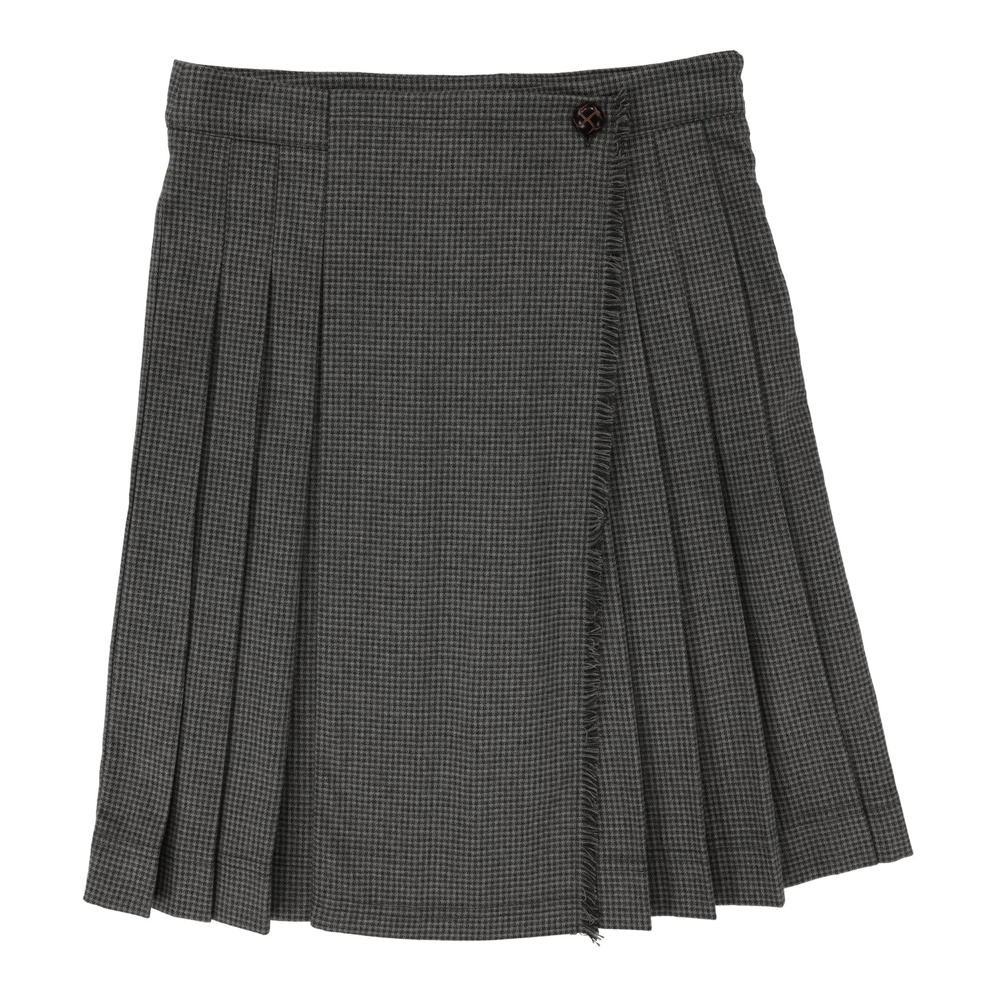 Kilt Skirt - Grey Houndstooth