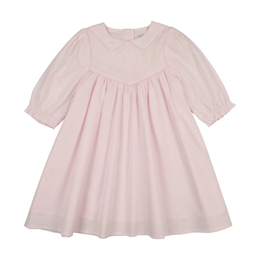 Light Pink Stitched Down Collar Dress