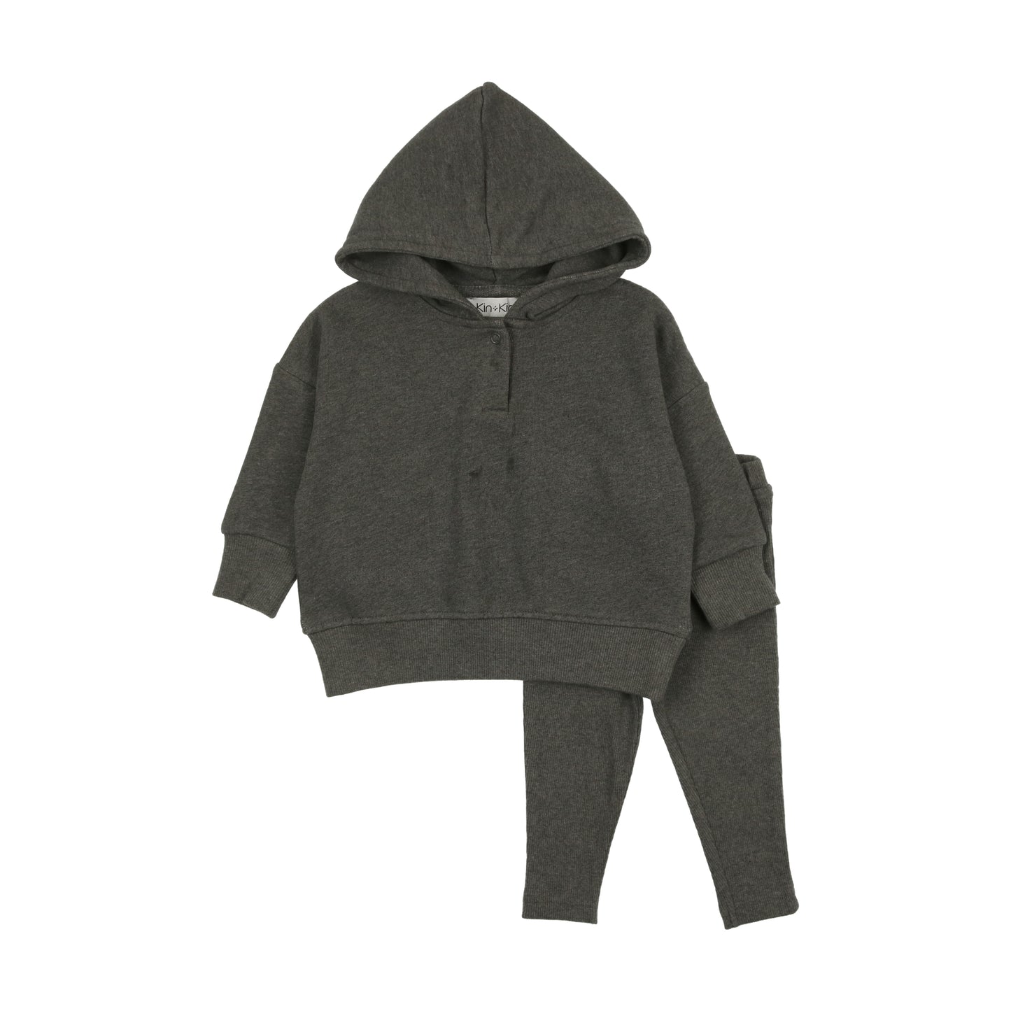 Tonal Baby Pocket Set Heathered Grey