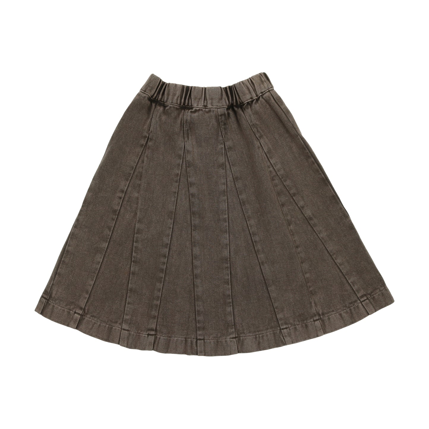 Taupe Denim Skirt