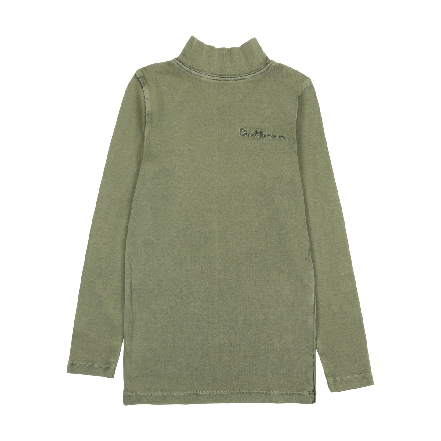 Washed Jersey Mockneck Washed Khaki