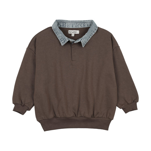 Oversized Sweatshirt- Umber