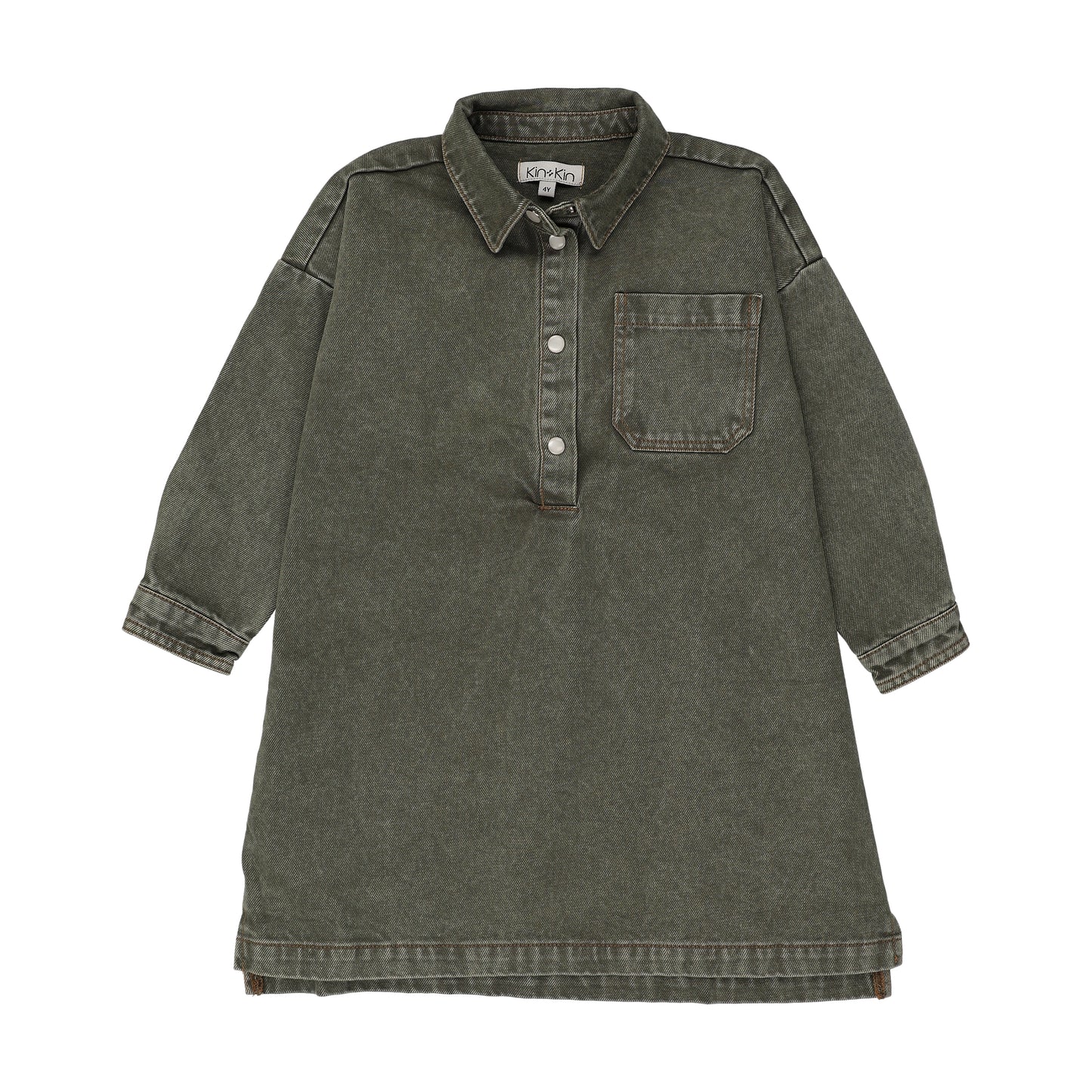 Shirt Dress Washed Green