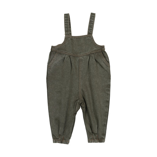 Washed Green Baby Overall