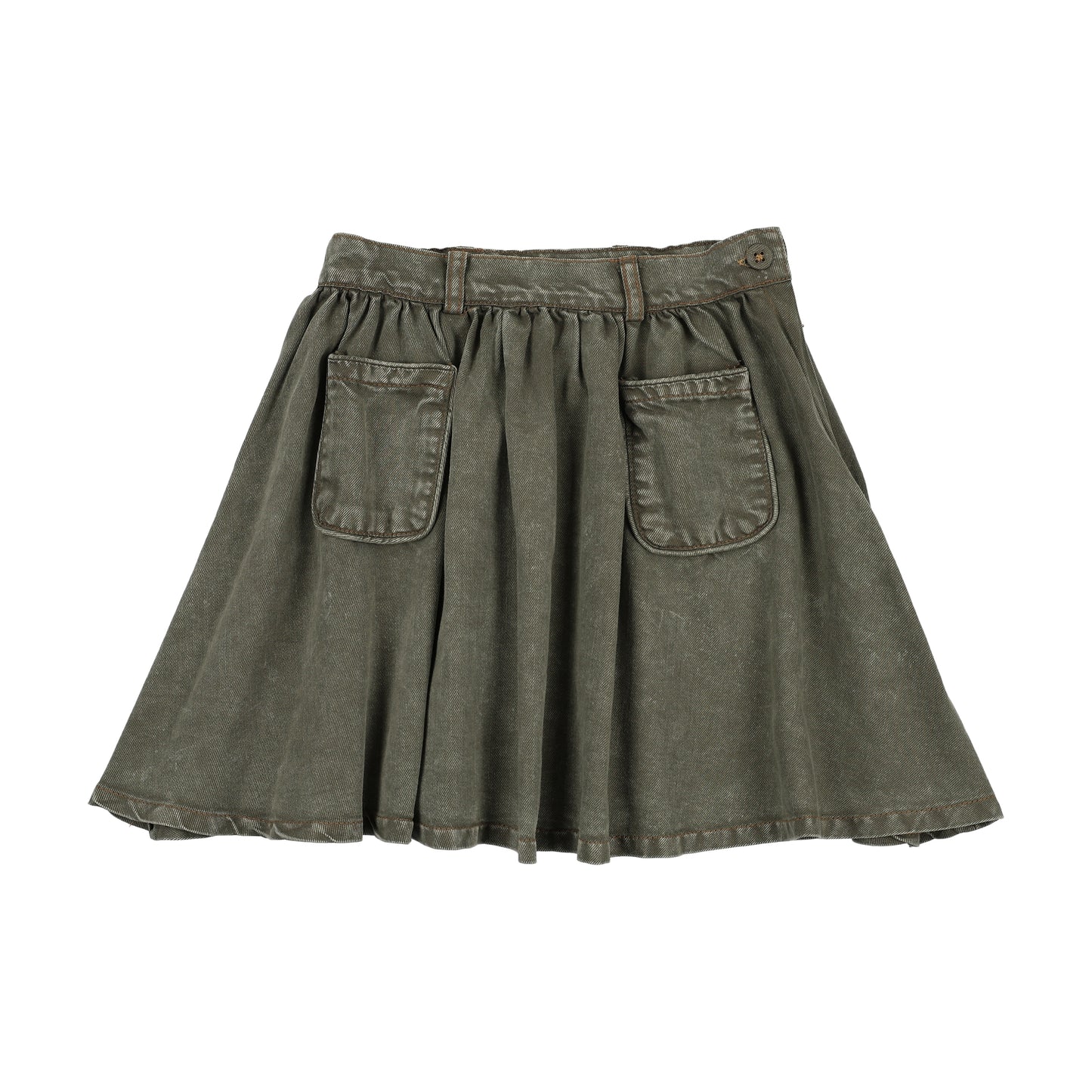 Girls Skirt Washed Green