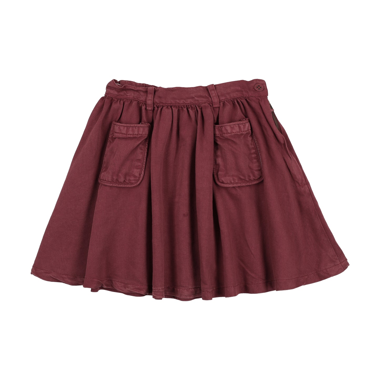 Girls Skirt Washed Burgundy
