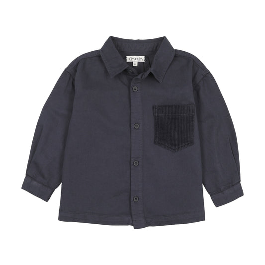 Navy Denim Shirt