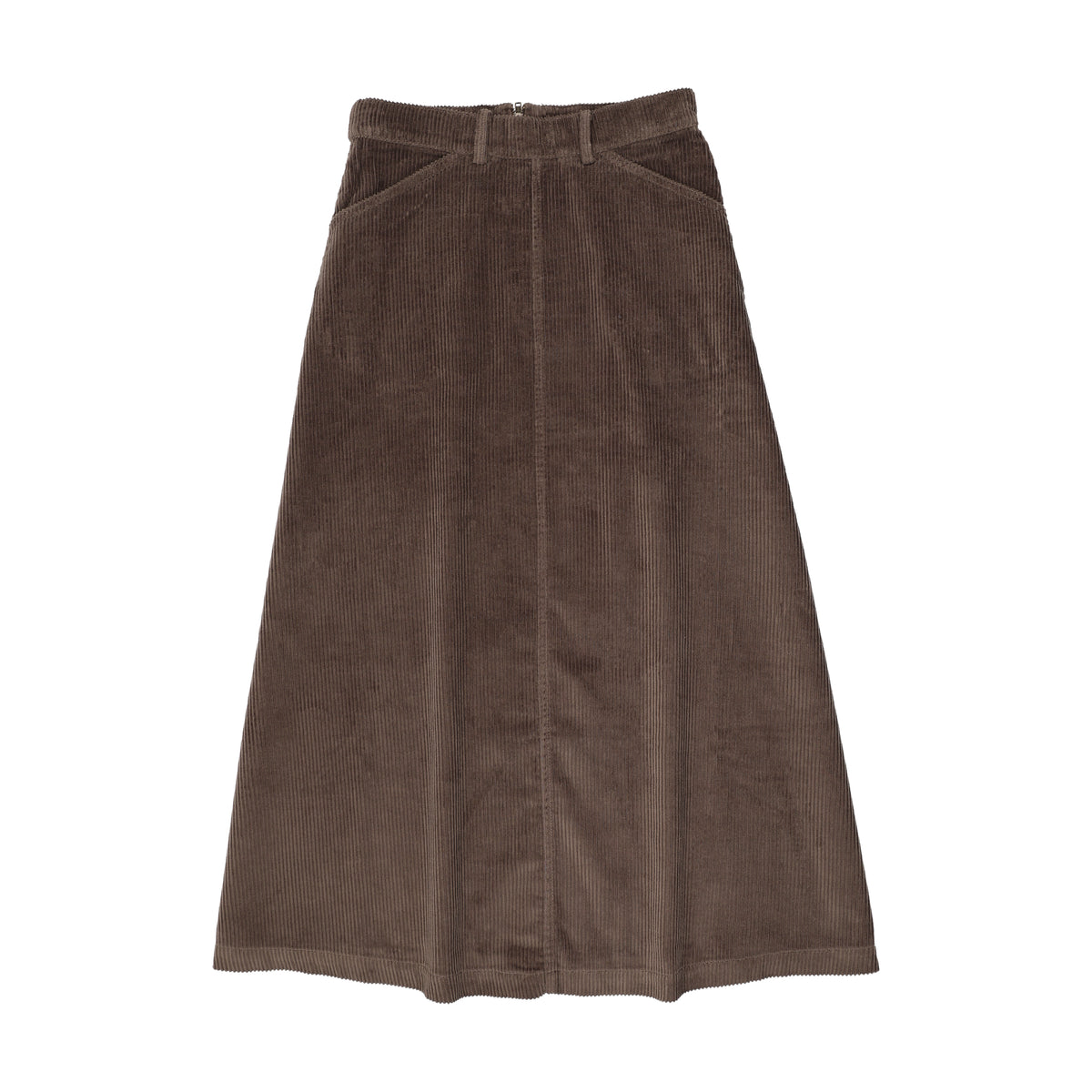 Umber Corduroy Maxi Skirt