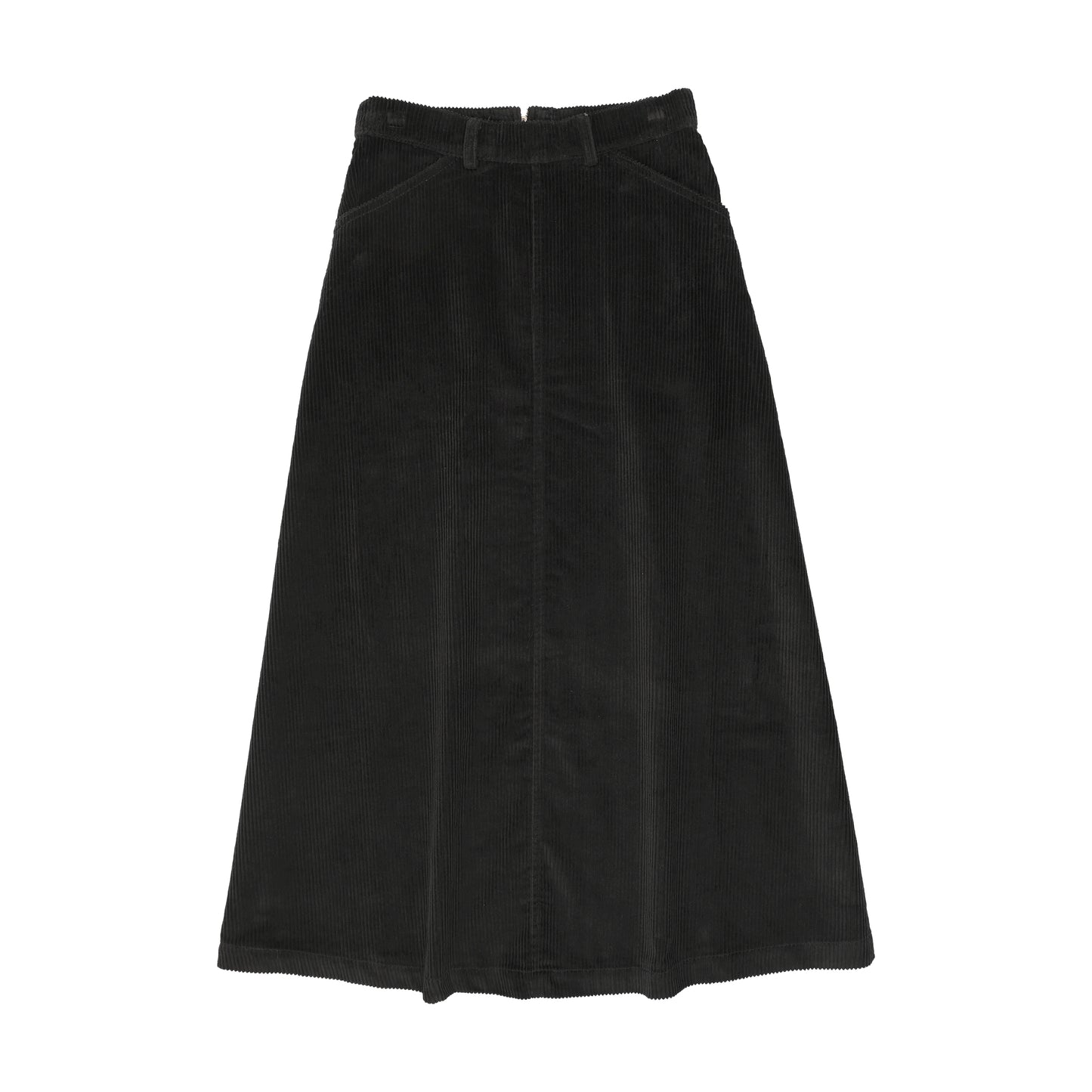 Black Corduroy Maxi Skirt