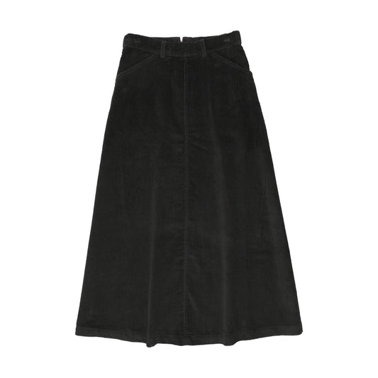 Black Corduroy Maxi Skirt