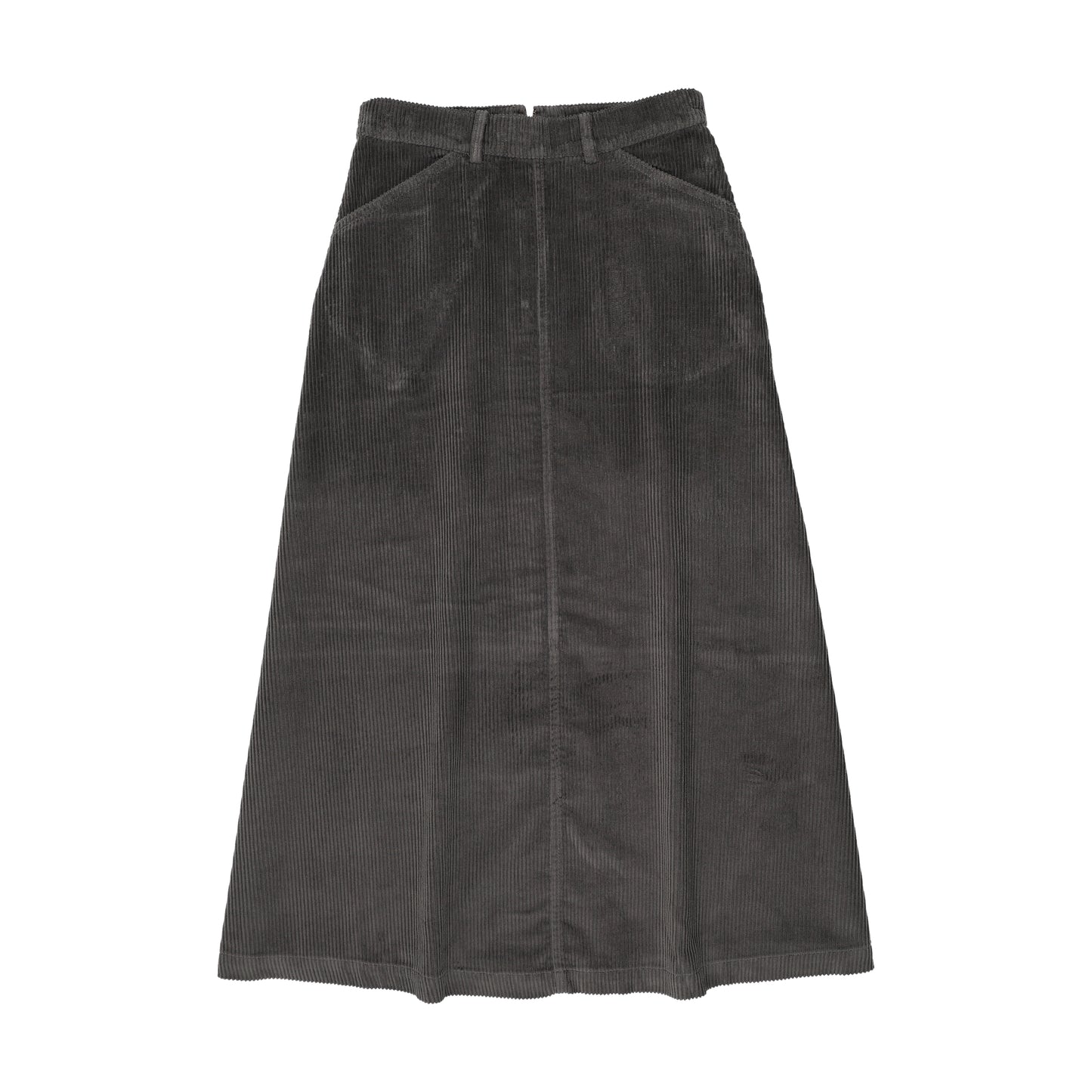 Grey Corduroy Maxi Skirt