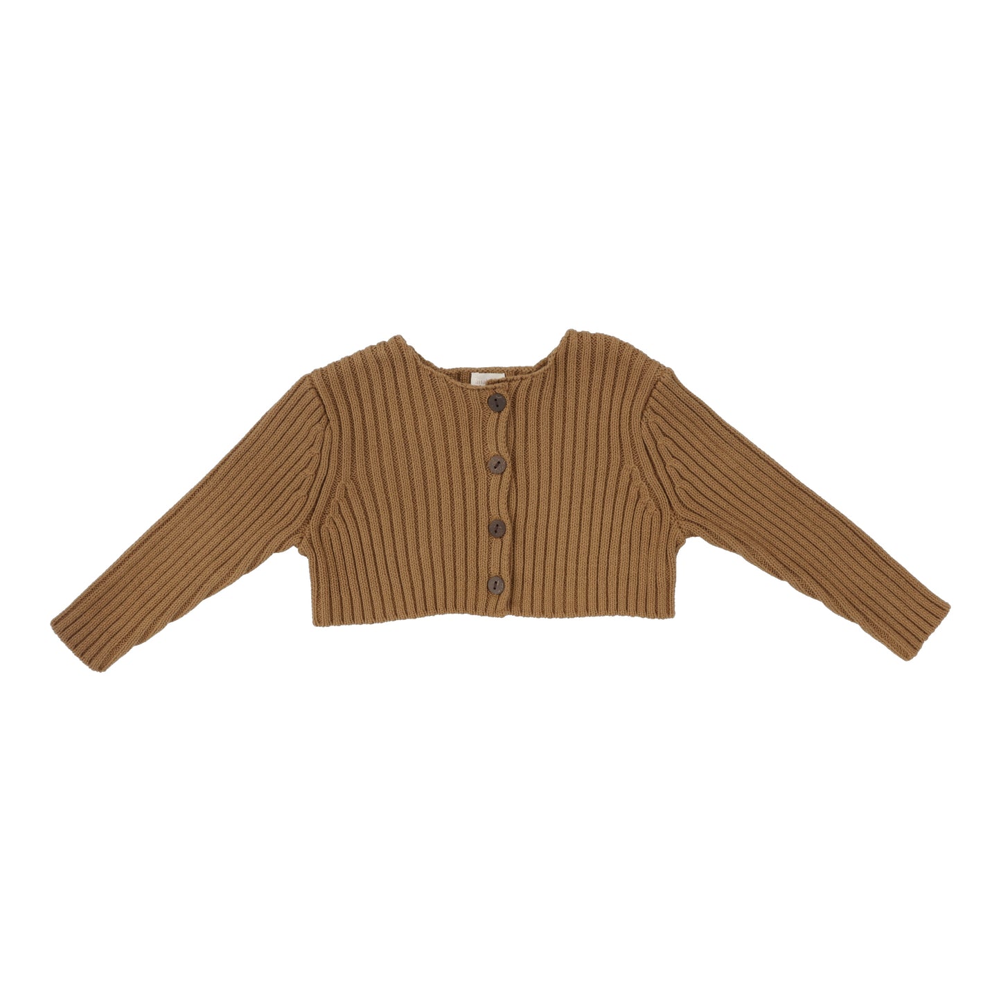 RIB KNIT SHRUG Camel