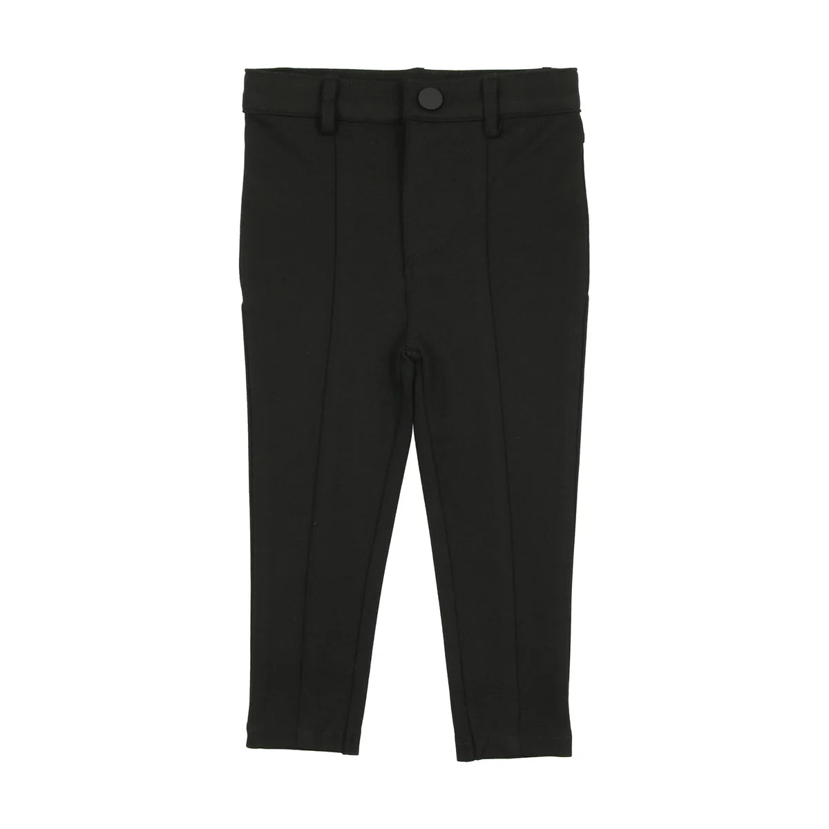 KNIT PANTS WITH SEAM- BLACK