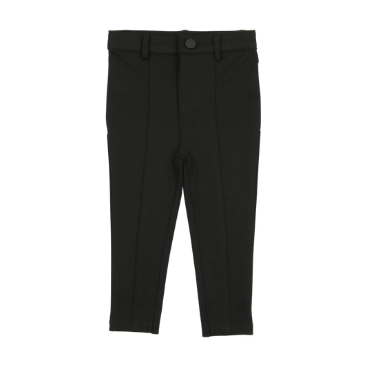 Knit Pants With Seam Black