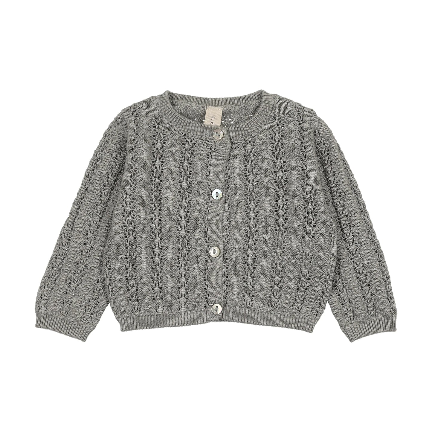 Crochet Knit Shrug - Light Blue