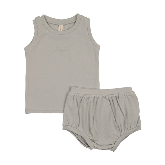 Bebe Tank Top Set - Pale Blue