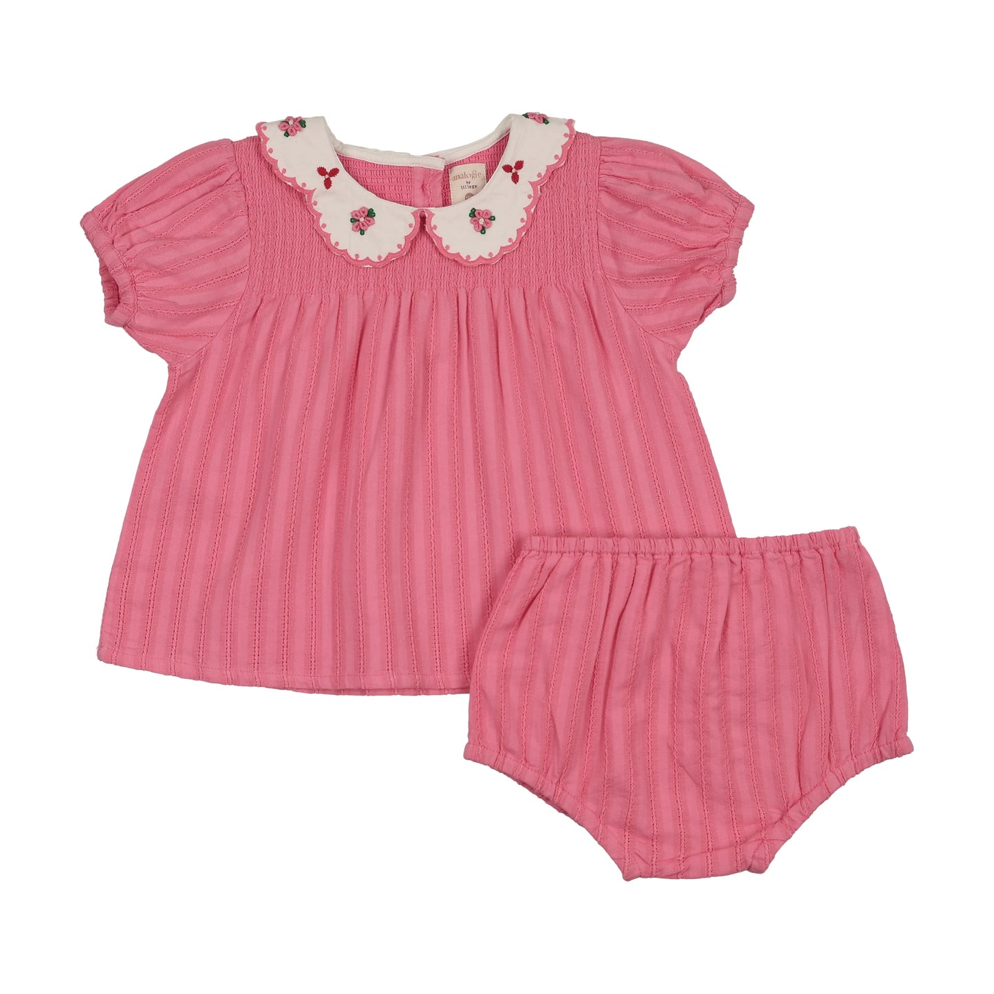 Smocked Set- Fresh Pink